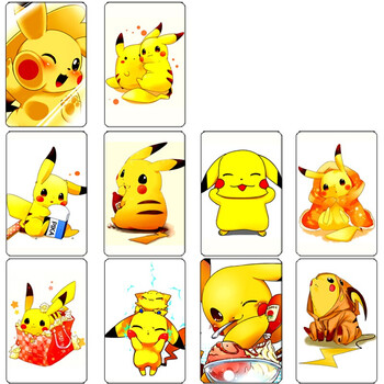 宠物小精灵皮卡丘卡贴 口袋妖怪 校园卡公交卡饭卡动漫周边卡贴画贴纸