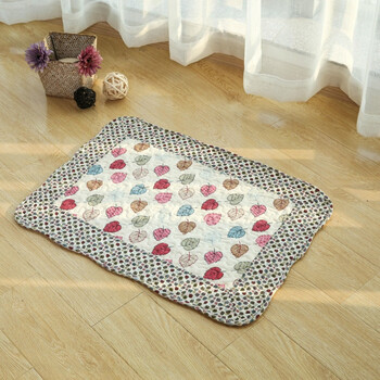 傲居绗新品成品长方形织造风景家用田园机器工艺拼布地毯 6 50*70