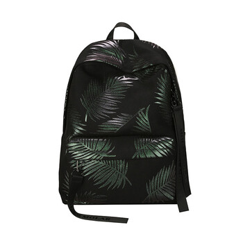 拉面丸子书包渐变色双肩包超火书包男女初高中学生 黑绿色小号