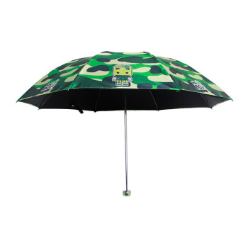 
                                        【京东超市】天堂伞张小盒晴雨伞折叠潮款迷彩绿旅双层黑胶防晒遮阳伞防紫外线太阳伞                