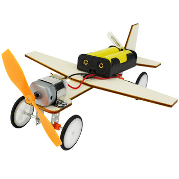 手工飞机模型diy科技小制作男孩自制木质电动
