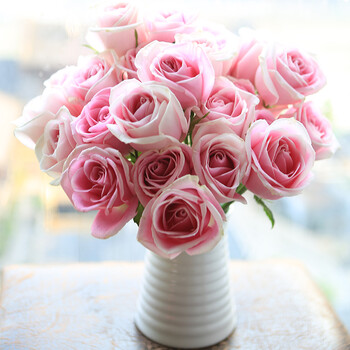 云南昆明基地直发七夕玫瑰花插花鲜花批发 一扎20支家用直供 玛利亚