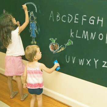 豆豆窝 教室幼儿园小学自粘可剪载墙贴画 儿童