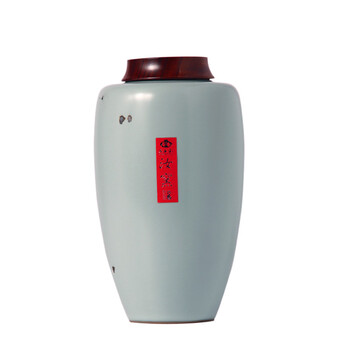 
                                                            陶立方 汝窑日本茶叶罐茶具配件开片铁锈釉陶瓷茶罐密封罐子 款式三                
