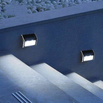 led墙角灯露台外墙过道灯室外庭院灯台阶灯墙壁灯家用太阳能壁灯 正