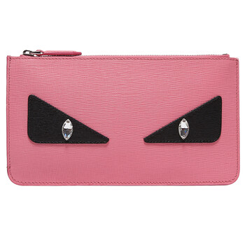 fendi 芬迪 女士亮粉色牛皮眼睛图案手拿包 8m0341 5pt f0783