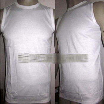 闪电客 海军07白背心 07白无袖圆领衫 无袖速干体能服打底衫t恤 白色