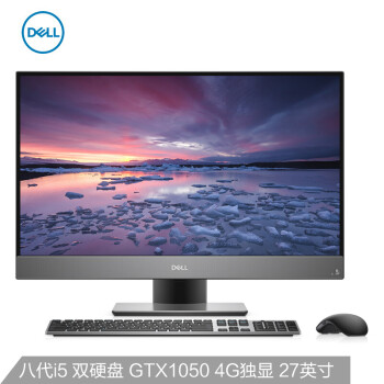 (DELL)ԽAIO 7777 27ӢϷխ߿һ̨ʽ(i5-8400T 8G 128GSSD 1T GTX1050 4G WIFI)