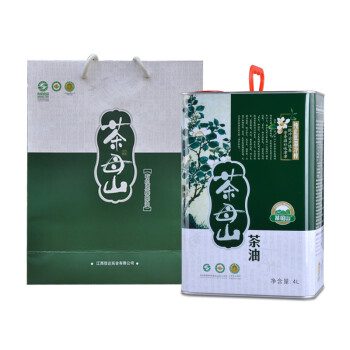茶母山 食用油山茶油茶籽油物理压榨 4L*1桶