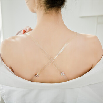 新款透明肩带隐形交叉美背防滑无痕内衣肩带配件一字领文胸带女夏