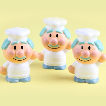 动漫玩偶公仔厨师手指套亲子互动玩具 指套厨师 均码