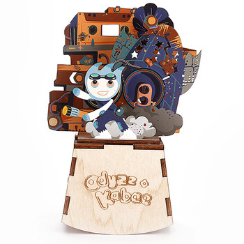 木质拼装diy音乐盒卡通八音盒生日礼物女生送儿童男孩同学闺密朋友