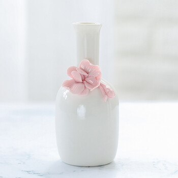 陶瓷花瓶小清新文艺客厅迷你插干花摆件欧式简约现代创意装饰 迷你款