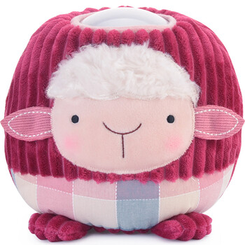 metoo咪兔 毛绒玩具 拍拍小夜灯 毛绒布艺玩具床头灯摆件 (红色羊)