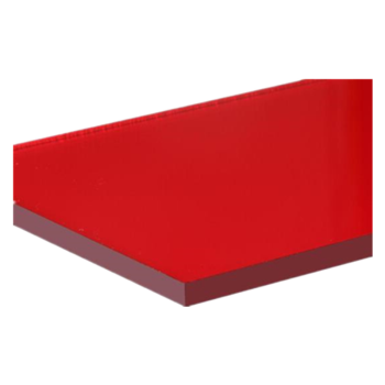 钜米精选:红色半透明亚克力板有机玻璃板加工定做200*300mm厚3mm 300*