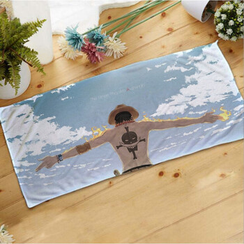 动漫周边海贼王路飞艾斯索隆乔巴法尔加罗柔吸水毛巾浴巾 5 35x70cm