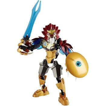 儿童拼装神兽气功传奇积木玩具人物合体机器人兼容乐高 狮