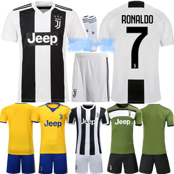 17-18-19球衣主场7号c罗10号迪巴拉尤文客场套装足球服 主场长袖10号