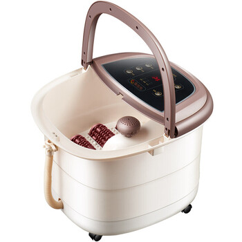 京东专营 全自动按摩足浴盆泡脚洗脚浴足按摩器深桶电动 白色