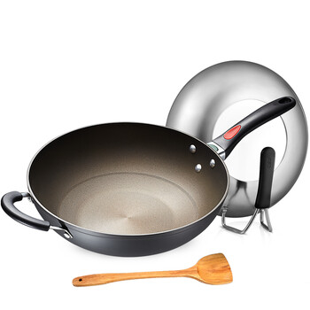 【京东自供】爱仕达炒锅ASD少油烟不粘锅 烹饪锅具NJ8332E 32cm