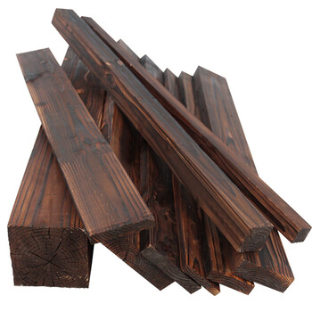 防腐木板材碳化木条户外实木地板露台火烧木护墙板木方桑拿板吊顶