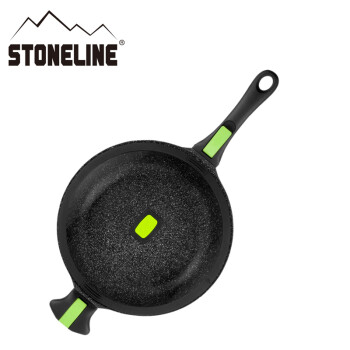 Stoneline Imagination炒锅不粘锅28cm无烟燃气电磁炉锅具配锅 绿色