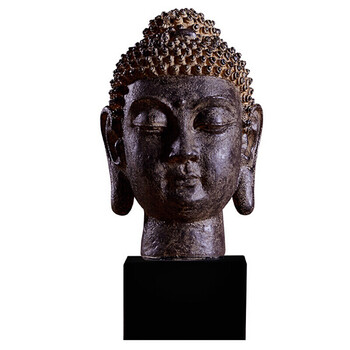 浪漫符号泰国佛像佛首佛头摆件禅意 东南亚客厅玄关镇宅家居装饰品