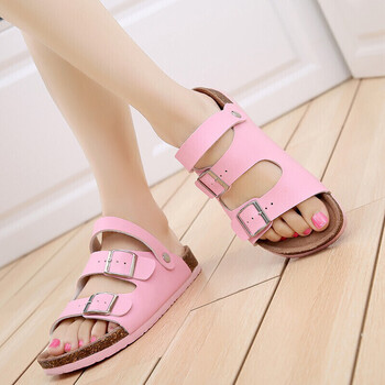 一鞋两穿软木拖鞋凉鞋两用女夏2018新款时尚外穿平底学生百搭凉拖