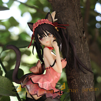 动漫手办时崎狂三猫耳娘手办二次元美少女手办模型 猫娘狂三/高27cm