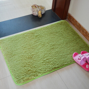 丝毛绒3cm毛高 墨绿色 100*160cm休闲地毯长圆形