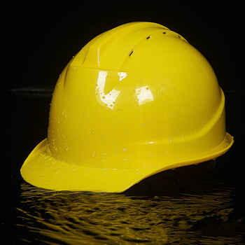 abs安全帽工地施工男领导建筑工程电工劳保定制单筋头盔印字 黄色