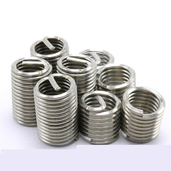 不锈钢304螺纹套 钢丝螺套 自锁螺套 螺纹护套 螺套m6--m12 m8*2.