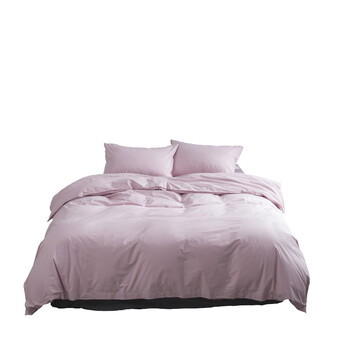 8m床单超柔床上用品 60水洗 静谧粉 2.0m(被套220*240)
