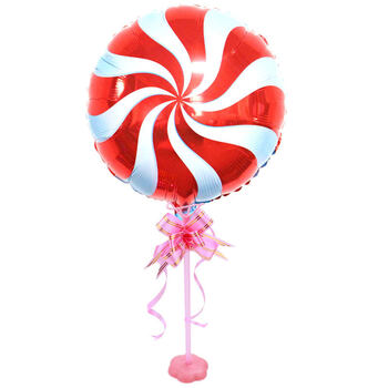 弗拉基米生日布置卡通水果棒棒糖彩色铝膜气球桌飘儿童宝宝派对餐桌装