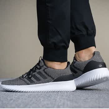 adids阿迪达斯neo男休闲鞋郑恺新款运动鞋 cg58011号黑 1号黑 亮白 44