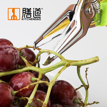 
                                        膳道 厨房强力剪 加强筋弹力剪刀 家用鸡骨剪 可开罐头                