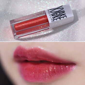 人鱼姬闪亮唇彩金色珠光西柚色唇蜜滋润保湿唇膏不易脱唇釉元旦限量 5