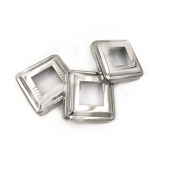 304不锈钢方管装饰盖遮丑盖楼梯扶手护栏盖不锈钢装饰配件 60x60方管