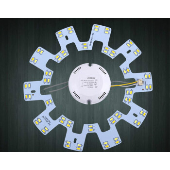 led吸頂燈改造燈板燈條雙色三色無調光圓形環形燈管5730燈帶 無極直徑