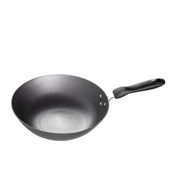 
                                        炊大皇（COOKER KING） 炊大皇无涂层精钢铸铁炒锅铁锅电磁炉通用 30cm                