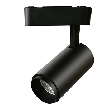 变焦轨道射灯led调焦灯服装店亮导轨灯酒吧背景墙滑道条筒灯 20w调焦*