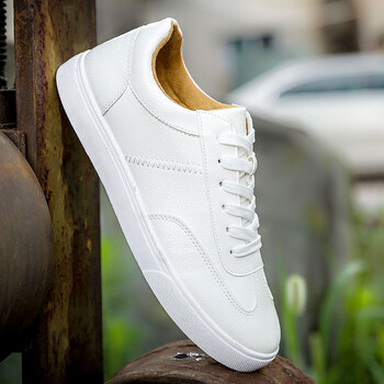 新品抖音夏季低帮小白鞋男生休闲白鞋板鞋平底白色版潮流男鞋子 519
