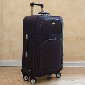 轮拉杆箱子母箱牛津布箱子旅行箱包行李箱男女登机箱20寸 咖啡色 24寸