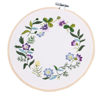 手工刺绣布艺材料包立体制作初学练手绣丝带绣3d欧式印花套件 绿意