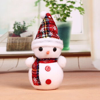 圣诞节装饰品雪人娃娃公仔大小号圣诞雪人商场酒店场景布置摆件 迷你