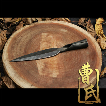 曹家刀 手工锻打枪头武术用枪头 家用剔骨刀红缨枪头