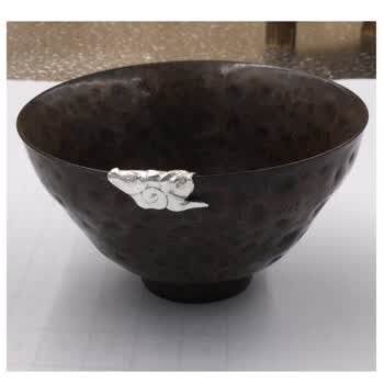 紫砂锔瓷包材料修补工具口纯银树叶花钉荷花杯口镶嵌花式锔钉 包口