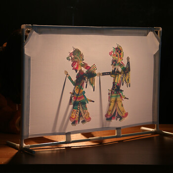 【带幕布】皮影戏表演道具套装工艺品摆件中国风礼品送孩子礼物中国