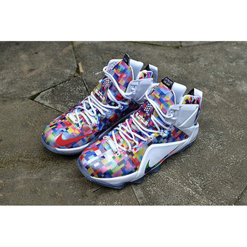 詹姆斯12代鸳鸯篮球鞋lbj12多棱镜高帮男鞋战靴 多棱镜 39