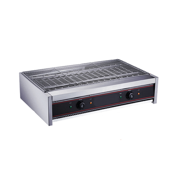 商用加厚不锈钢电热加宽烧烤炉大号电烤炉无烟烤肉机烧生蚝 加宽电热